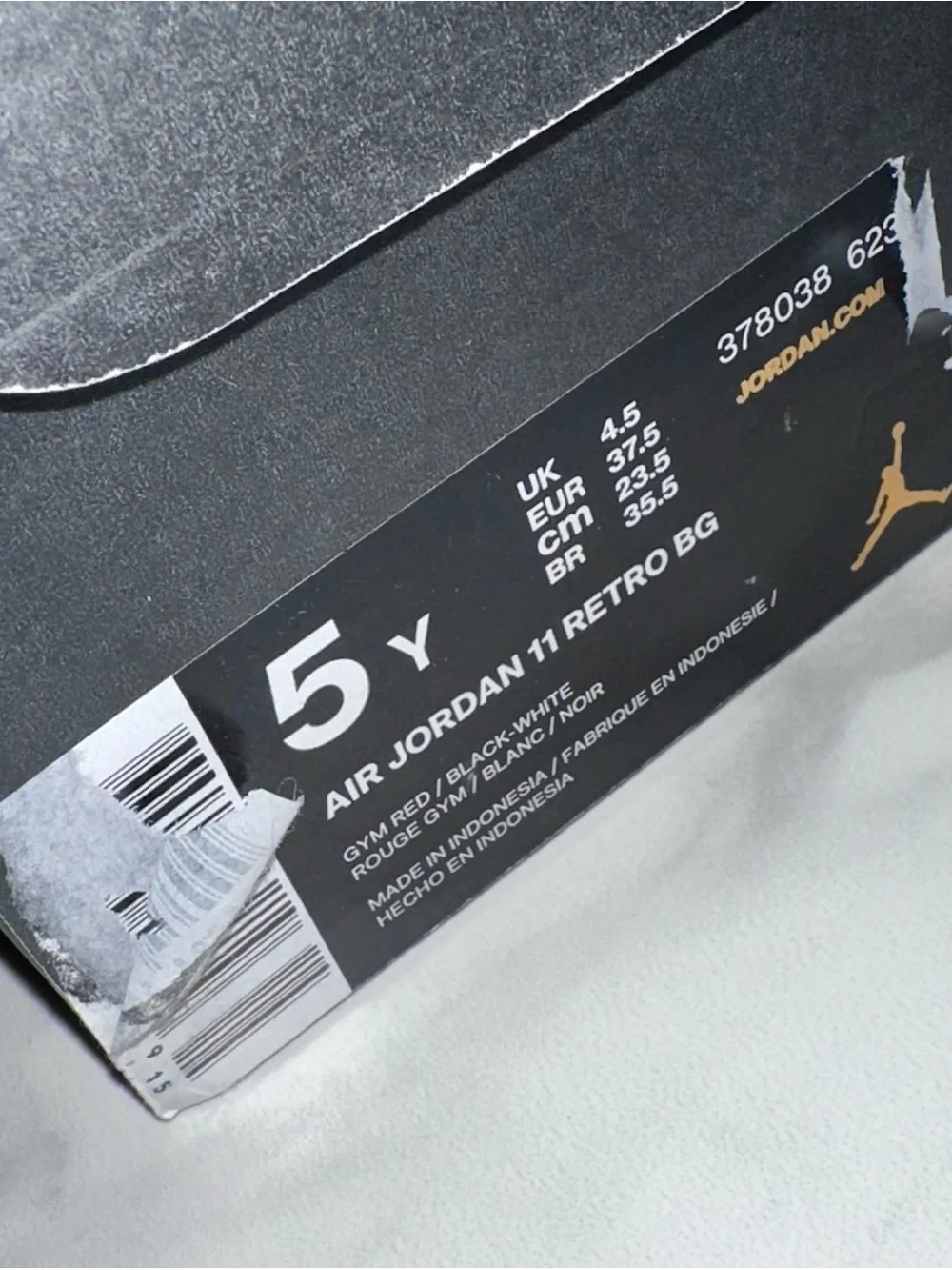 2017 Air Jordan 11 Retro GS Win Like 96 Size 5Y / 6.5W